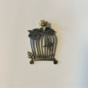 Pewter Birdcage Pendant